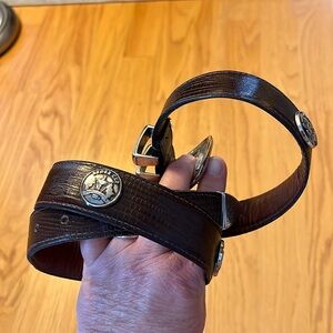 YRI lizard belt NWT made in USA Ryder Cup size 30 concho golf